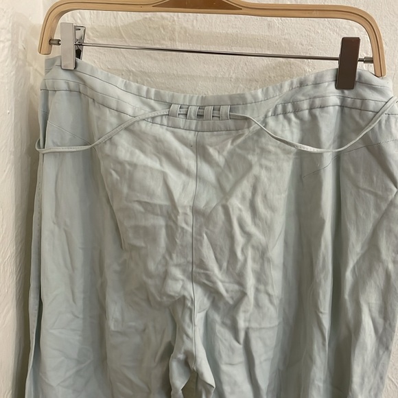 MANGO Women's Tie Belt Wide Leg Pants Size 12 - Picture 7 of 9